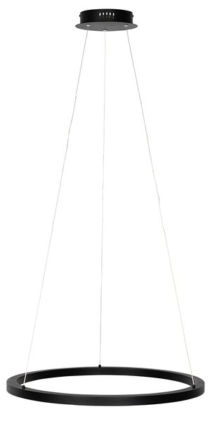 Lampa wisząca czarna 60 cm w tym LED 3-stopniowo ściemniana - Girello