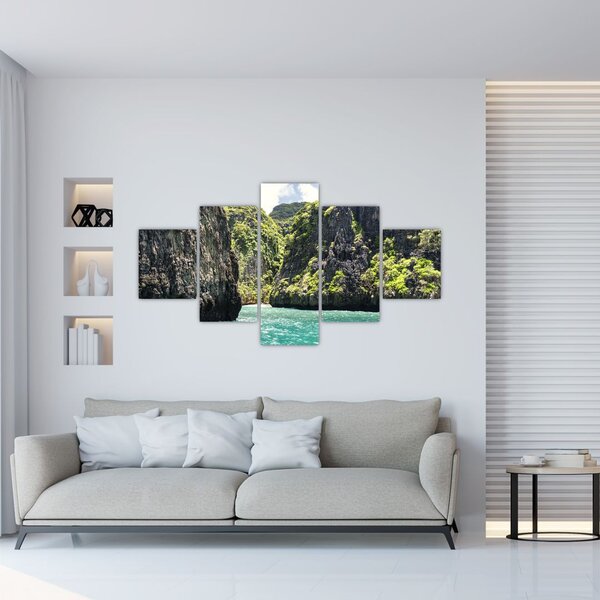 Obraz górskiej rzeki (125x70 cm)