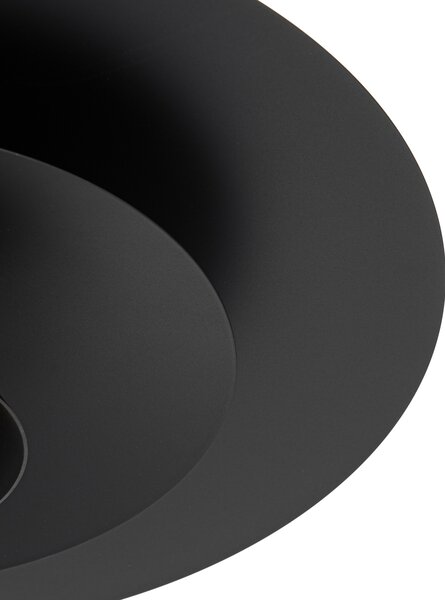 Designerska lampa wisząca czarna w komplecie z LED 3-stopniowy ściemniacz - Pauline