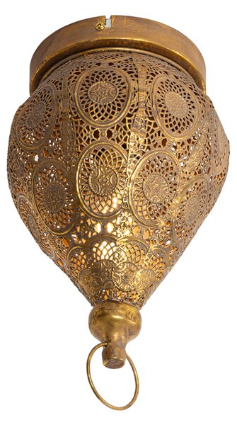Orientalna lampa sufitowa złota 19 cm - Mowgli