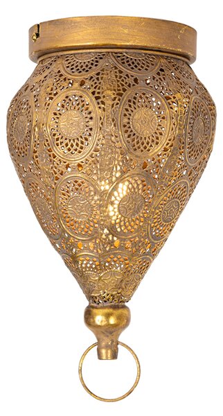 Orientalna lampa sufitowa złota 19 cm - Mowgli