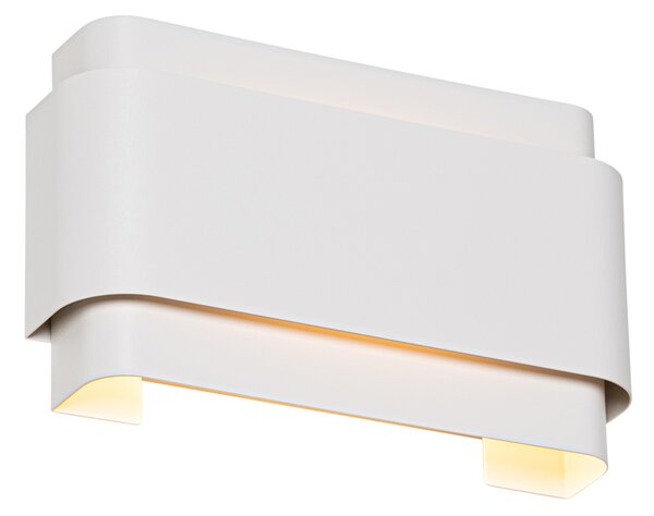 Industrialna lampa ścienna biała 2-światłowa - Coen