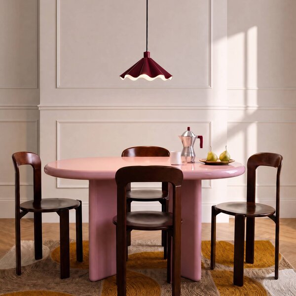Lampa wisząca Lilliet Lindby, możliwość ściemniania, czerwony, salon / jadalnia, metal, nowoczesny