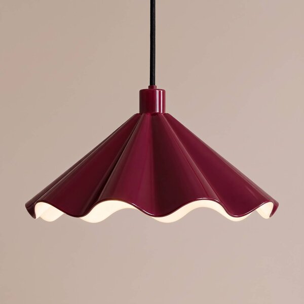Lampa wisząca Lilliet Lindby, możliwość ściemniania, czerwony, salon / jadalnia, metal, nowoczesny