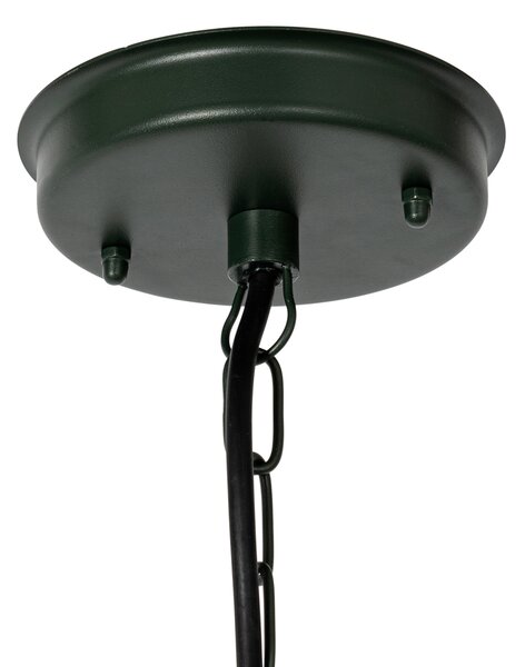 Nowoczesna lampa wisząca zewnętrzna ciemnozielona IP44 - Kansas