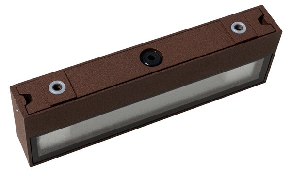 Nowoczesny kinkiet rdzawobrązowy 22 cm z LED IP65 – Hannah