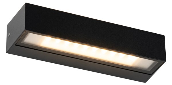 Nowoczesna lampa ścienna czarna z diodą LED IP65 - Steph