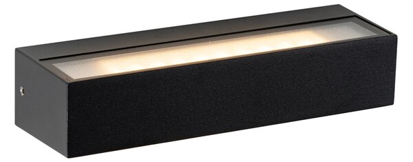Nowoczesna lampa ścienna czarna z diodą LED IP65 - Steph