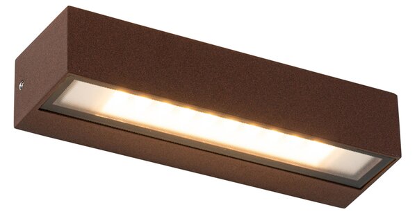 Industrialna lampa ścienna rdzawo-brązowa z LED IP65 - Steph