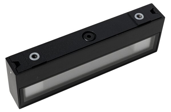 Nowoczesny kinkiet czarny 22 cm z LED IP65 - Hannah