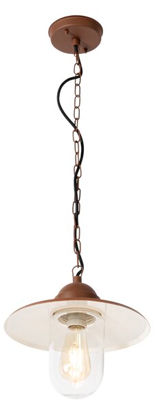 Nowoczesna lampa wisząca zewnętrzna rdzawo-brązowa IP44 - Kansas
