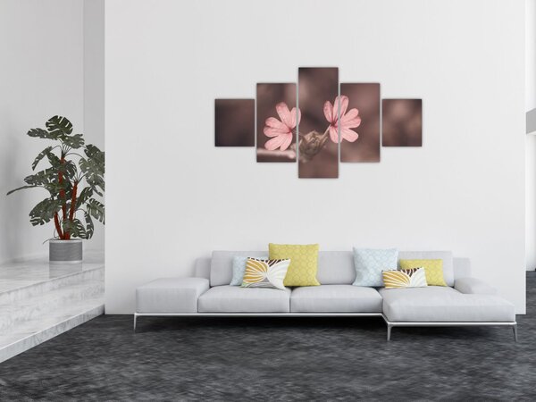 Obraz kwiatu róży (125x70 cm)