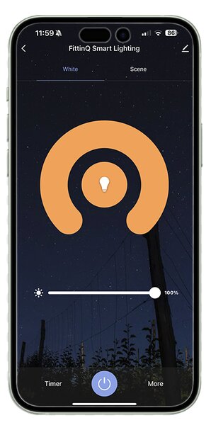 Inteligentna lampa ścienna okrągła złota w komplecie z 2 żarówkami WiFi G9 - Pulley