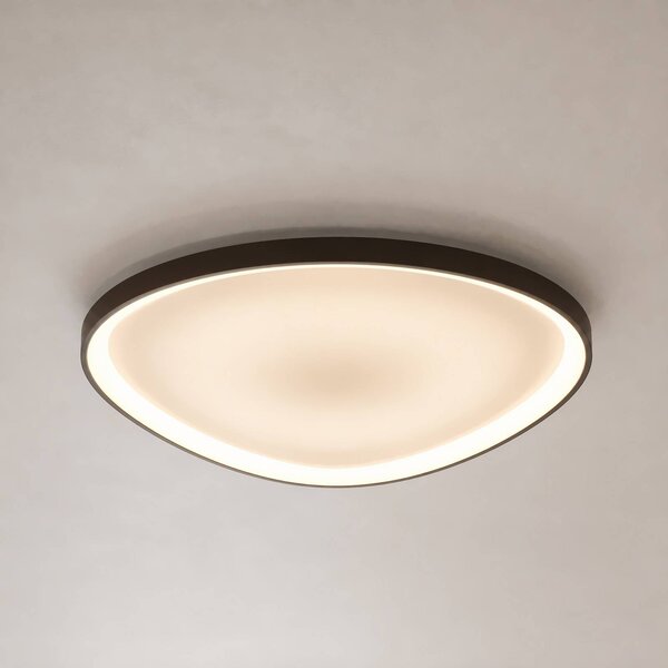 Lampa sufitowa Asken Lucande, możliwość ściemniania, brązowy / rdzawy, przedpokój, aluminium, nowoczesny