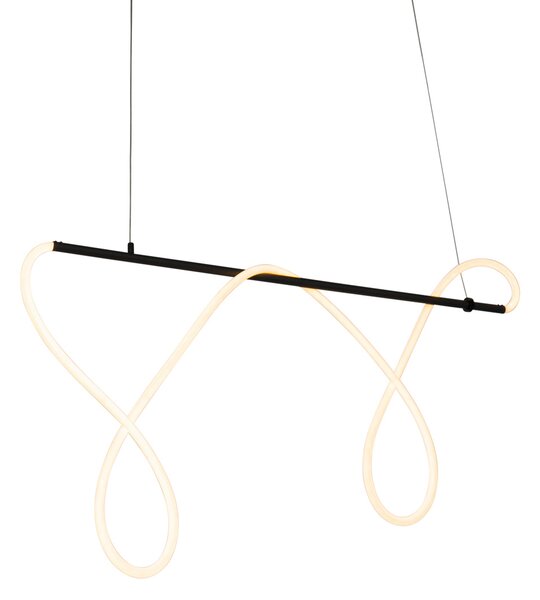 Designerska lampa wisząca czarna w komplecie z LED 3-stopniowy ściemniacz - Danisha