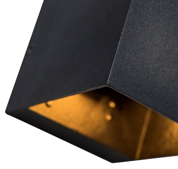 Inteligentna lampa ścienna czarna 8 cm z Wi-Fi G9 - Transfer