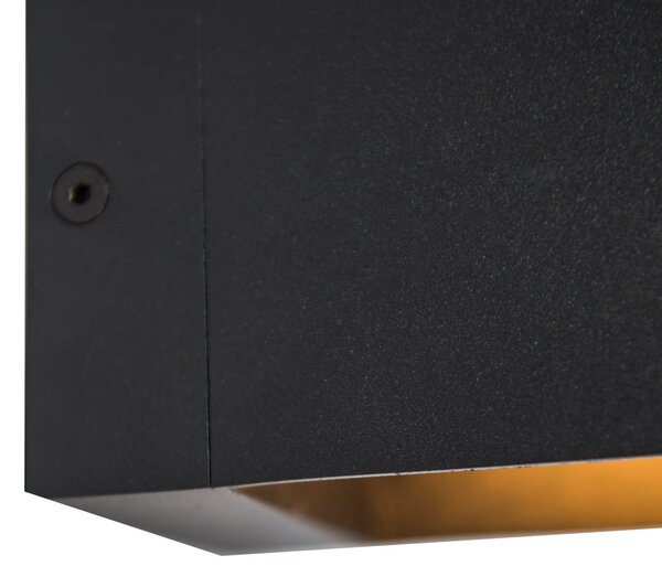 Inteligentna lampa ścienna czarna 8 cm z Wi-Fi G9 - Transfer