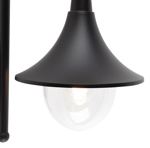 Inteligentna lampa ścienna zewnętrzna czarna IP44 z WiFi A60 - Daphne