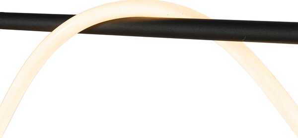 Designerska lampa wisząca czarna w komplecie z LED 3-stopniowy ściemniacz - Danisha