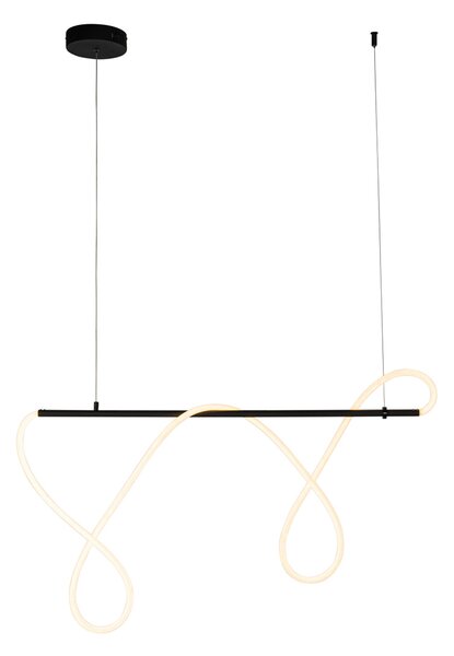 Designerska lampa wisząca czarna w komplecie z LED 3-stopniowy ściemniacz - Danisha