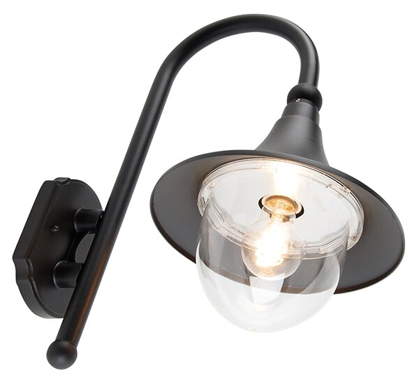 Inteligentna lampa ścienna zewnętrzna czarna IP44 z WiFi A60 - Daphne