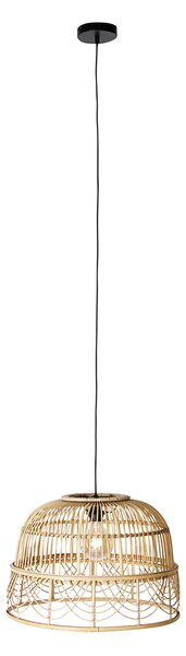 Inteligentna lampa wisząca z rattanu 49 cm z WiFi G95 - Michelle