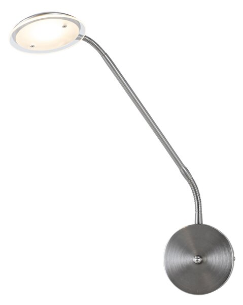 Nowoczesna lampa ścienna stalowa z diodami LED - Eva