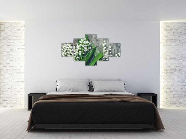 Obraz konwalii (125x70 cm)