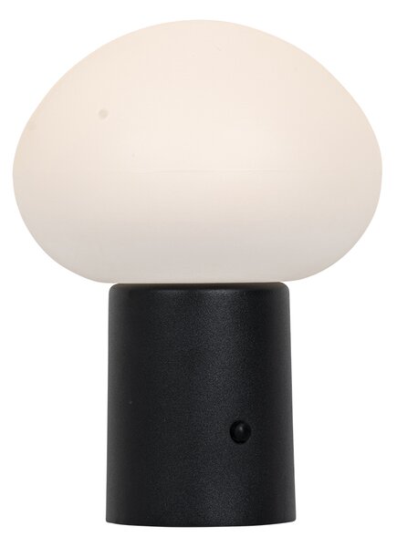 Zestaw 2 akumulatorowych lamp stołowych LED Grzyb czarny - Louise