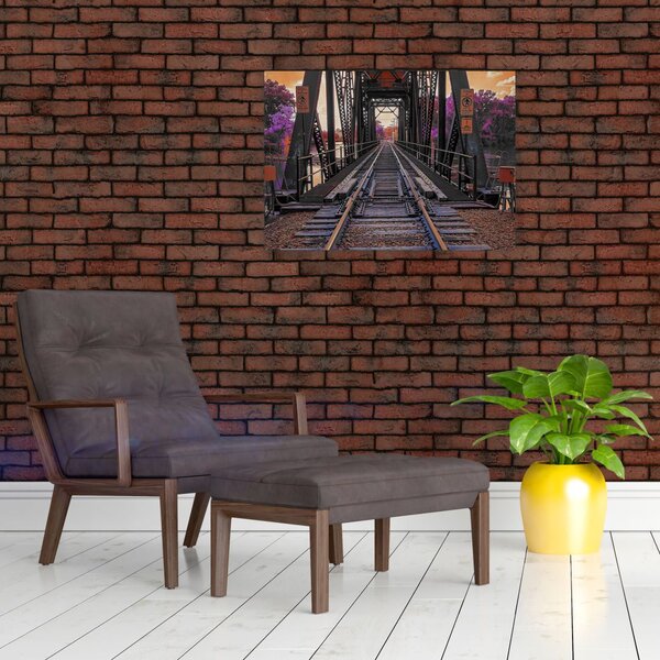 Obraz mostu kolejowego (70x50 cm)
