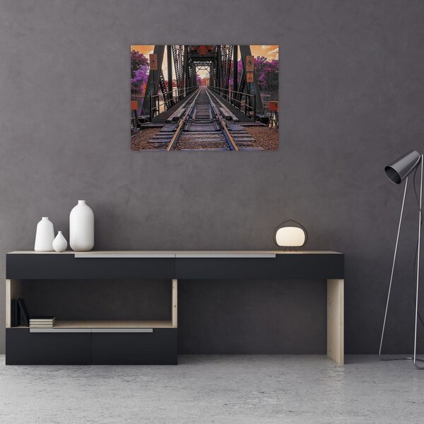 Obraz mostu kolejowego (70x50 cm)