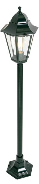Klasyczna stojąca lampa zewnętrzna ciemnozielona 125 cm IP44 - Nowy Orlean