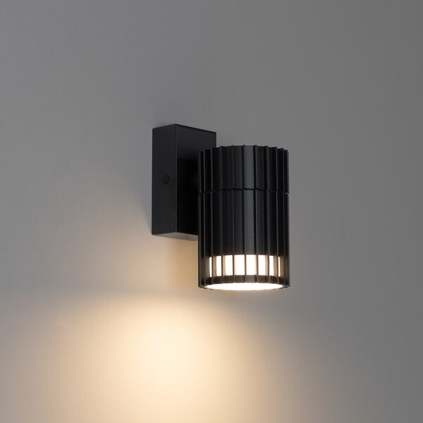 Designerska lampa ścienna zewnętrzna czarna IP44 - Boris
