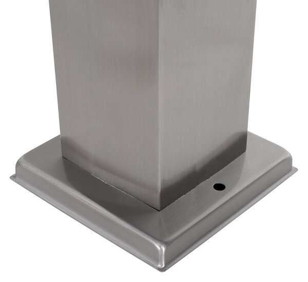 Lampa zewnętrzna stalowa 80 cm z gniazdkiem IP44 - Malios