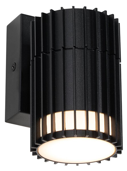 Designerska lampa ścienna zewnętrzna czarna IP44 - Boris