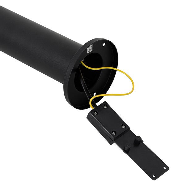 Stojąca lampa zewnętrzna czarna 45 cm IP44 regulowana 2-światłowa - Duo