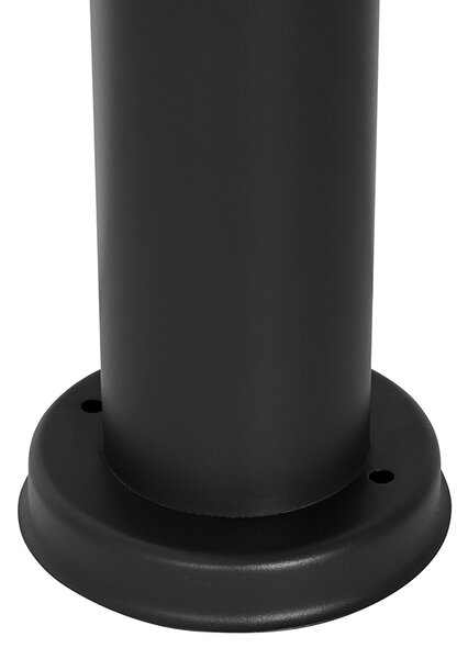 Nowoczesna lampa ogrodowa na słupek czarna 110 cm IP44 - Rox