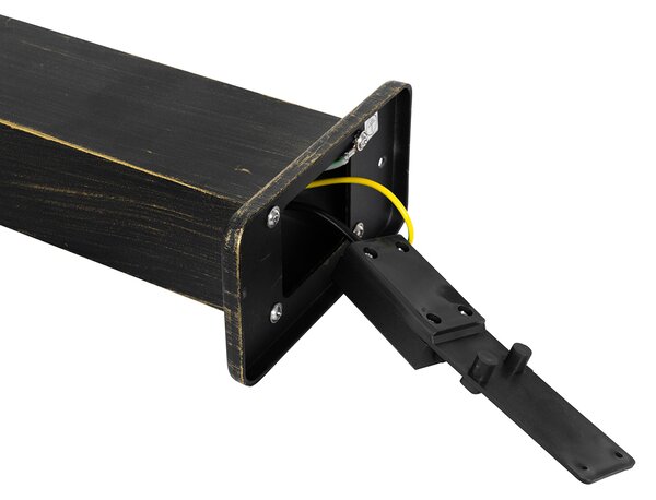 Industrialna lampa stojąca na zewnątrz złoto antyczne 80 cm IP44 - Baleno