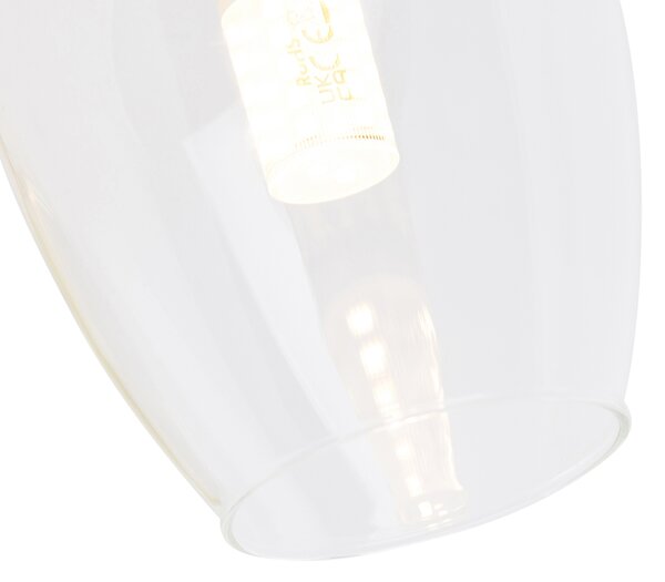 Inteligentna lampa ścienna złota ze szkłem włącznie z WiFi G9 - Elien
