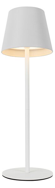 Zestaw 2 lamp stołowych białych ze ściemniaczem i funkcją ładowania - Murdock