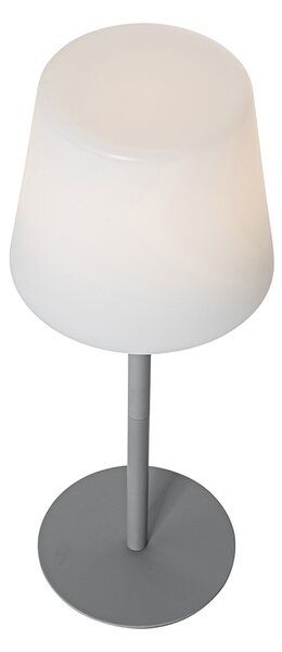 Zestaw 2 szare lamp stołowych z akumulatorem 40 cm IP54 - Jude