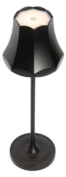Zestaw 2 lamp stołowych retro czarnych do ładowania IP44 - Granny