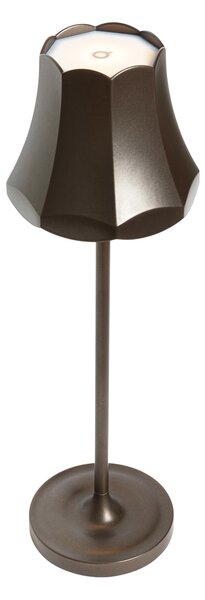 Zestaw 2 lamp stołowych retro ciemny brąz akumulatorowe IP44 - Granny