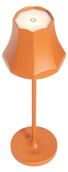 Zestaw 2 lamp stołowych w stylu retro pomarańczowych ładowanych z gniazda USB IP44 - Granny