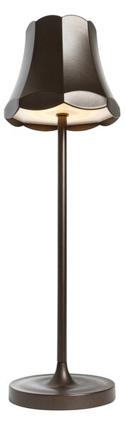 Zestaw 2 lamp stołowych retro ciemny brąz akumulatorowe IP44 - Granny