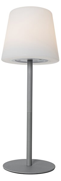 Zestaw 2 szare lamp stołowych z akumulatorem 40 cm IP54 - Jude