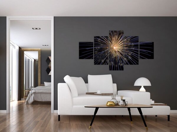 Obraz fajerwerków (125x70 cm)
