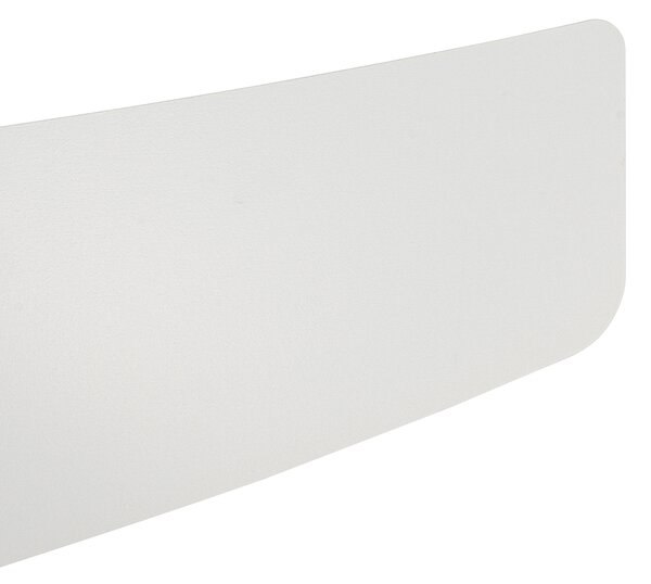 Inteligentny wentylator sufitowy biały z drewnianym nadrukiem 132 cm z LED z możliwością ściemniania z pilotem - Cool