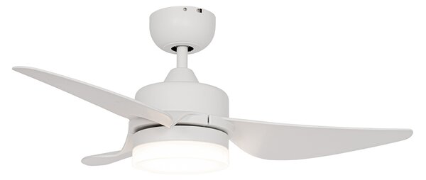 Wentylator sufitowy biały 86,7 cm z LED z możliwością ściemniania z pilotem - Yuki