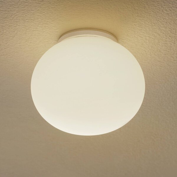 FLOS Lampa sufitowa designerska MINI, możliwość ściemniania, biały / opal, salon / jadalnia, szkło, design